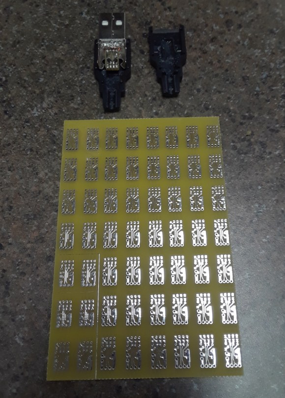 PCB-boardwithUSBAconnector